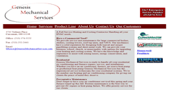 Desktop Screenshot of genesismechanicalservices.com